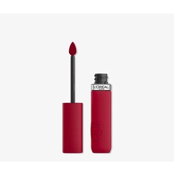 New L'Oréal Lipstick Red 420 Le Rouge Paris Infalible Matte Resistance 2 Lipstic - Picture 3 of 9
